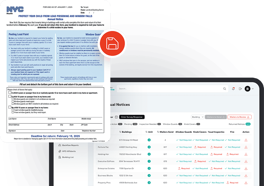 complinyc hpd compliancee lead paint form and dashboard